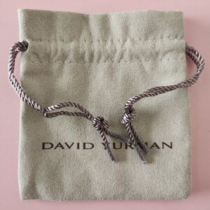 David Yurman Tan Suede Jewelry Pouch/Dust Bag